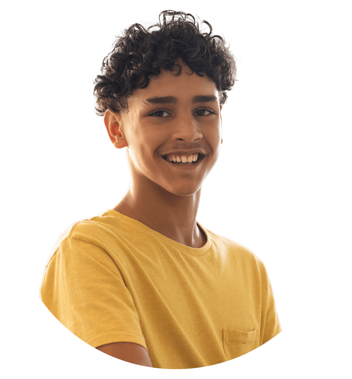 Student engaged in learning at a California continuation school
